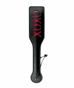 Easytoys Fetish - Zwarte Leren Paddle XOXO